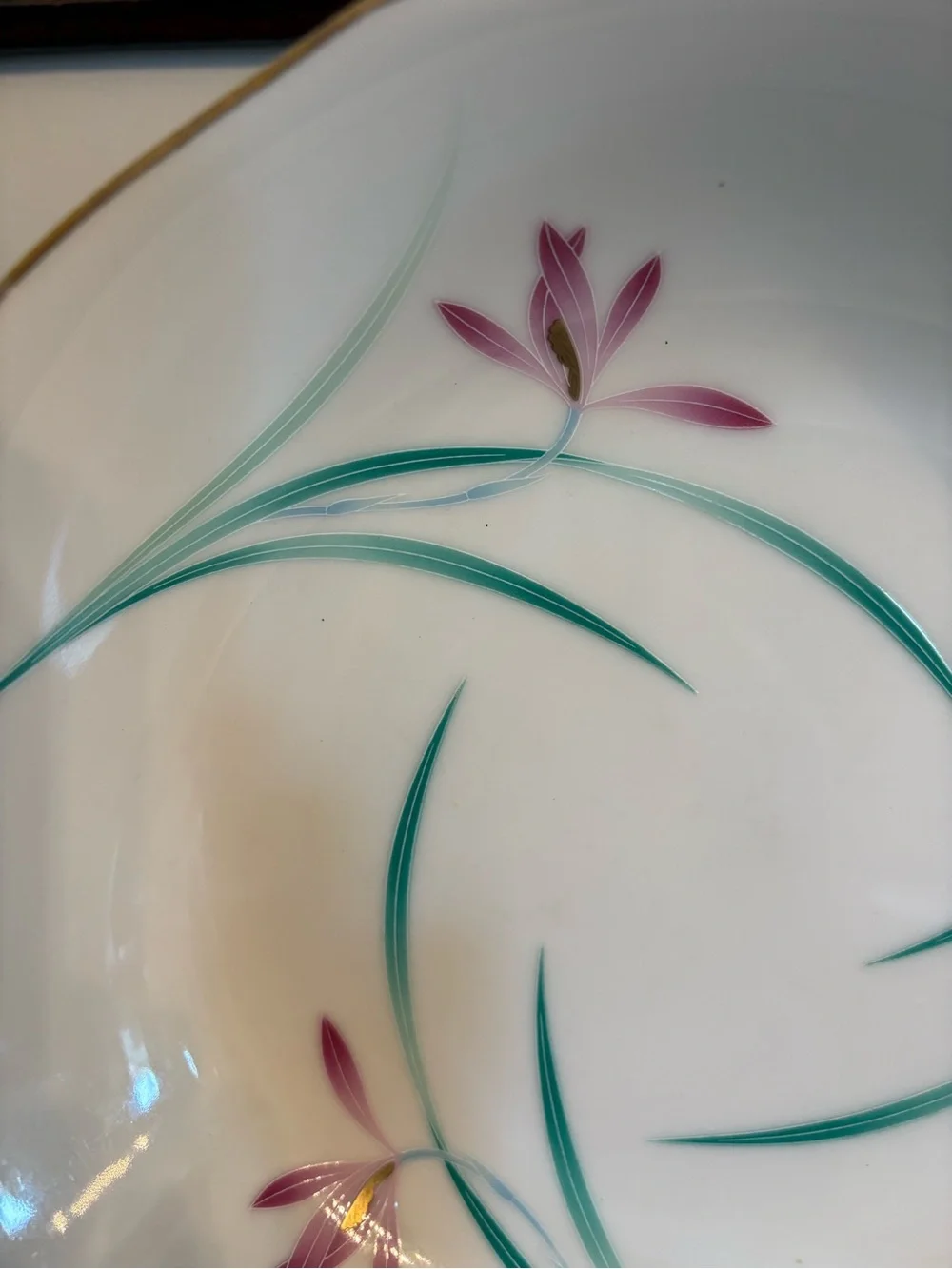 Vintage Koransha Morihachi Floral Porcelain Serving Bowl.